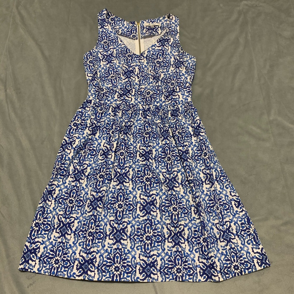 🌟 Milly for Design Nation Blue A Line Dress EUC Sz 4